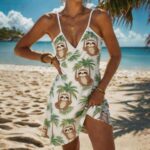 Women Swimwear Hot-selling Western-style printed bikini set with cover-up and beach towel