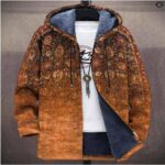 Jackets & Coats New stylish digital-print fleece-lined jacket