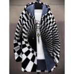 Jackets & Coats New stylish digital-print fleece-lined jacket