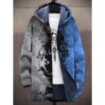 Jackets & Coats New stylish digital-print fleece-lined jacket