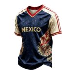 T‑Shirts Men's Loose-Fit Casual Digital-Print T-Shirt (Western Style)